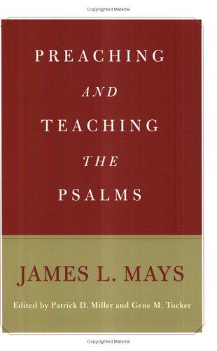 Cover of Preaching and Teaching the Psalms