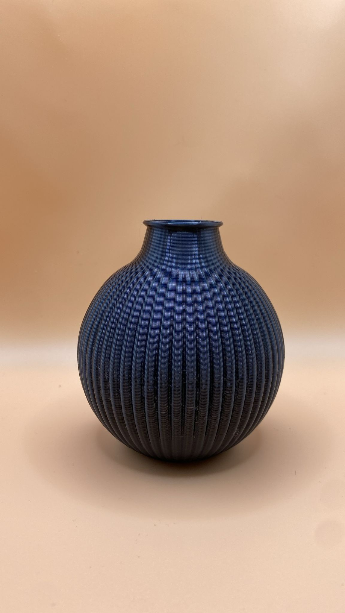 Short Ribbed Vase