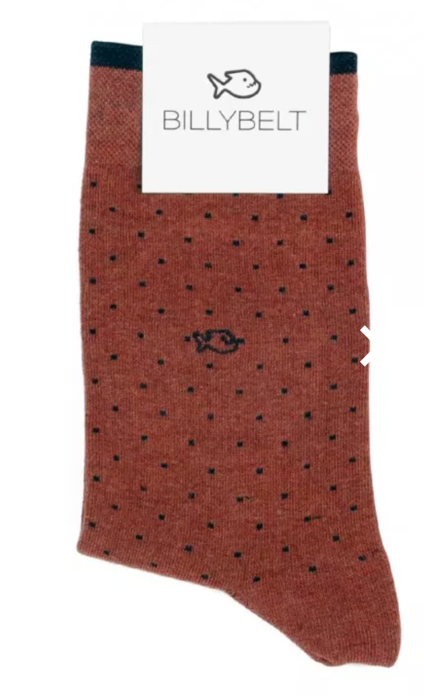 Nutmeg Square Combed Cotton Socks