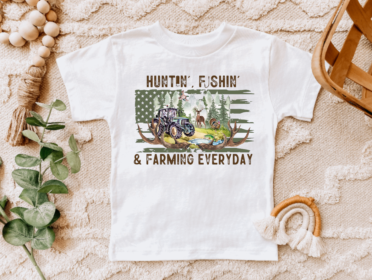 Hunting, Fishing Farm S/S T-Shirt
