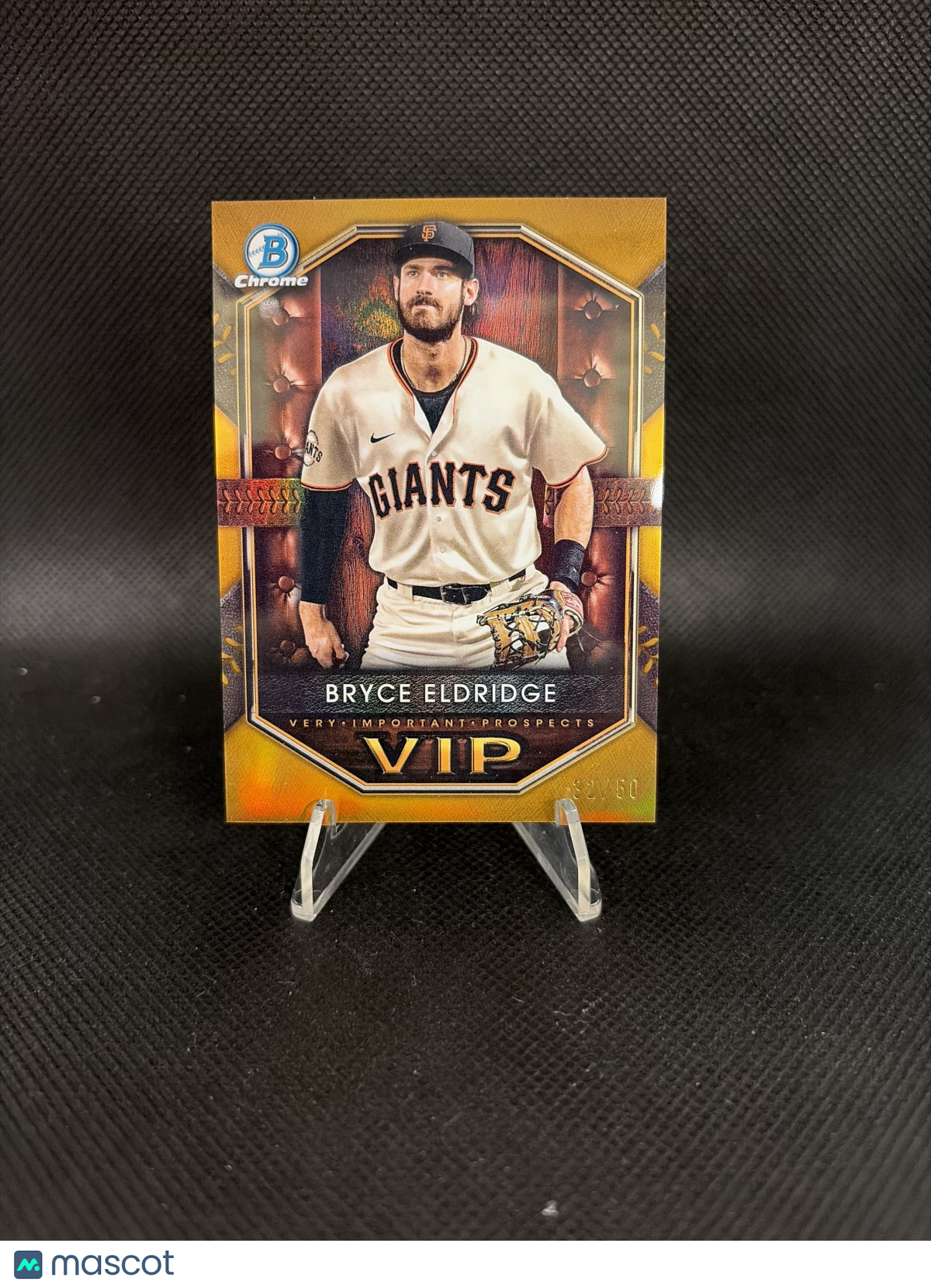 2025 Bowman Chrome VIP Important Prospects Bryce Eldridge Gold Refractor /50