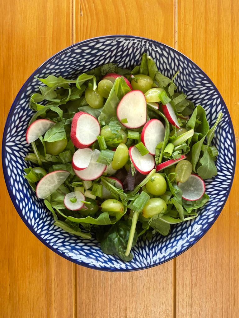 Grape Radish Cilantro Salad (V)