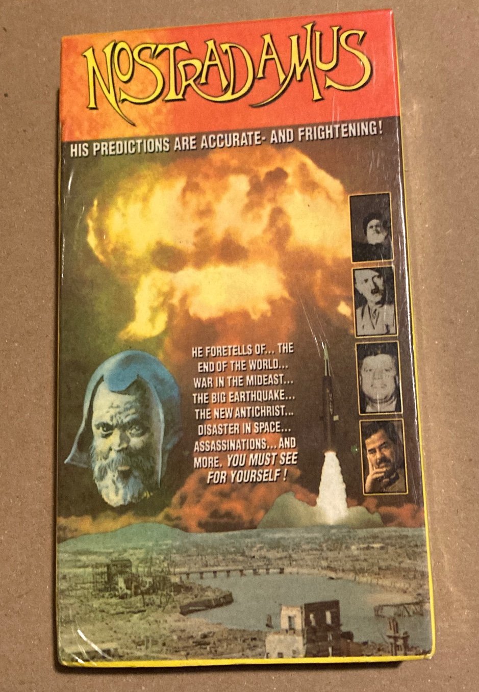 Nostradamus (VHS 1988) 16th Century Mystic, Documentary, Hiroshima