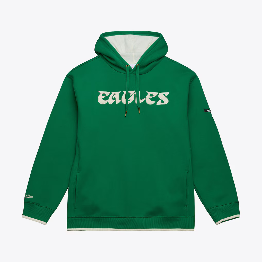 Philadelphia Eagles Team Legacy Mitchell and Ness Hooded Sweatshirt
