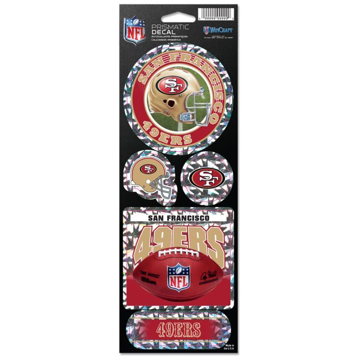 San Francisco 49ers Prismatic Decals