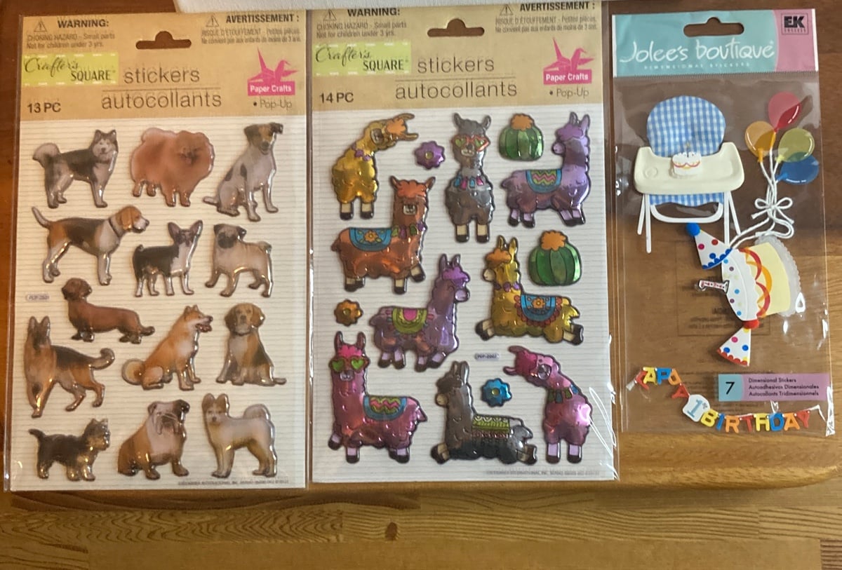 Lot of 3 Crafters Stickers