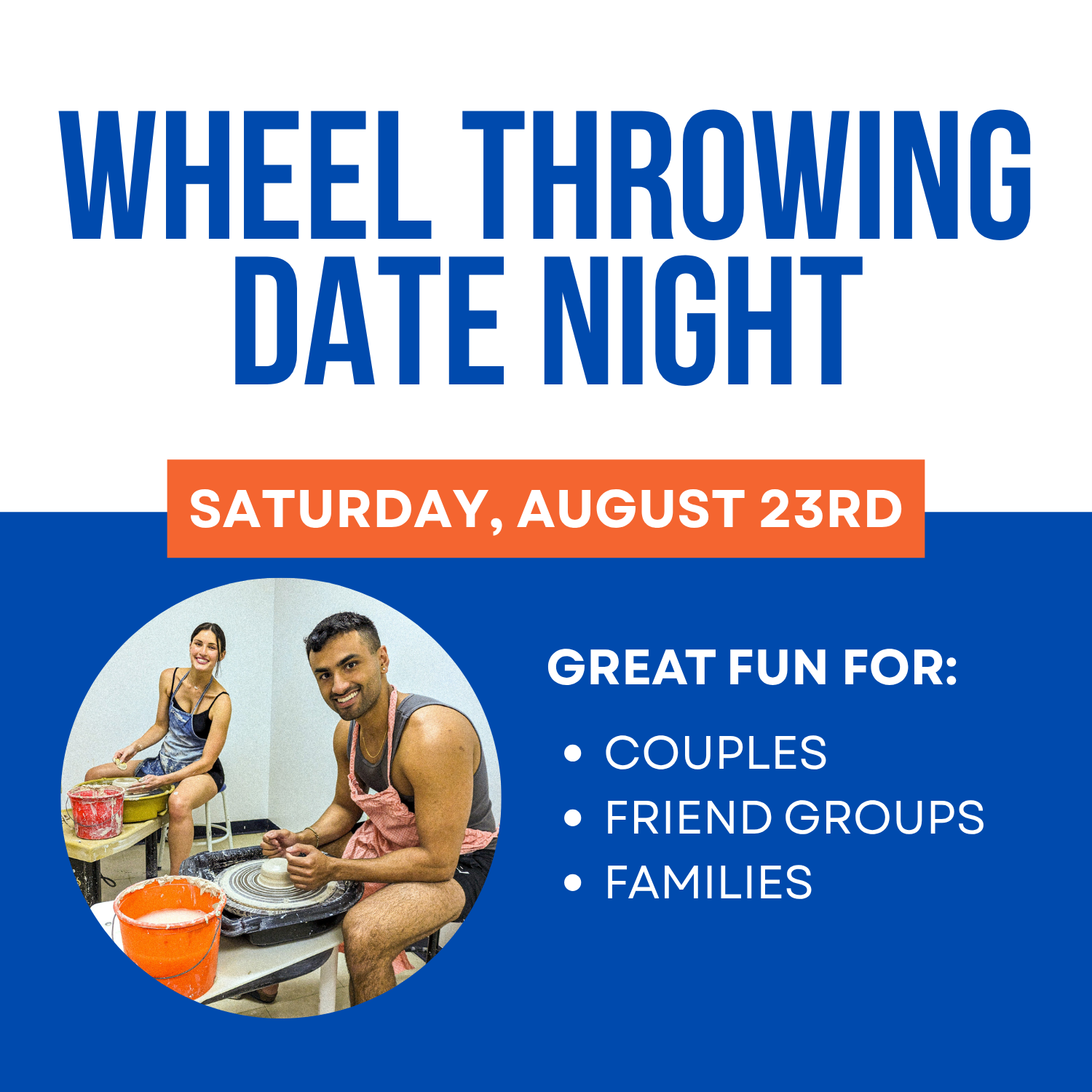 Pottery Date Night: Saturday, August 23rd