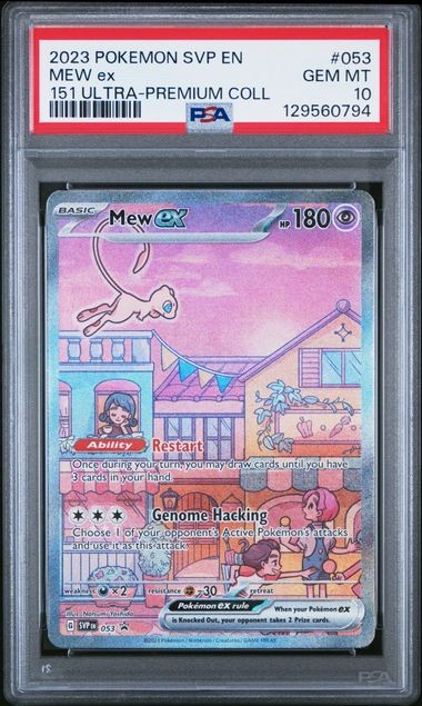 2023 POKEMON SVP EN-SCARLET & VIOLET BLACK STAR PROMOS #053 MEW ex 151 ULTRA-PREMIUM COLL