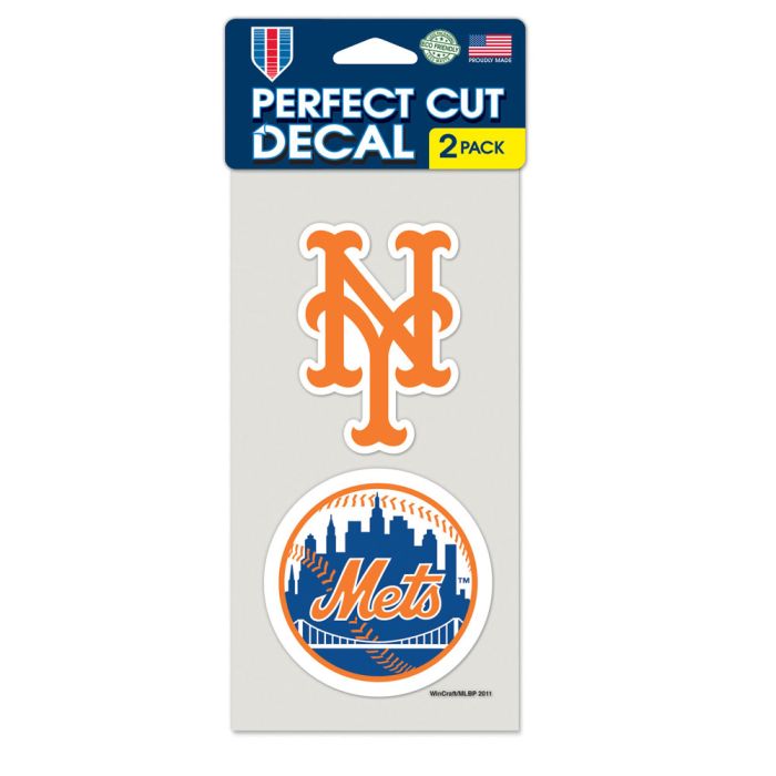 New York Mets Perfect Cut Decals 2 pack