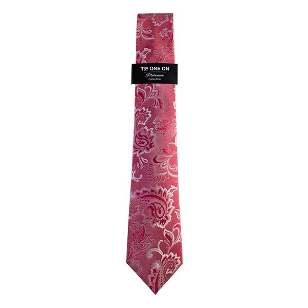 150 X 7 Cm Muted Red Paisley Tie