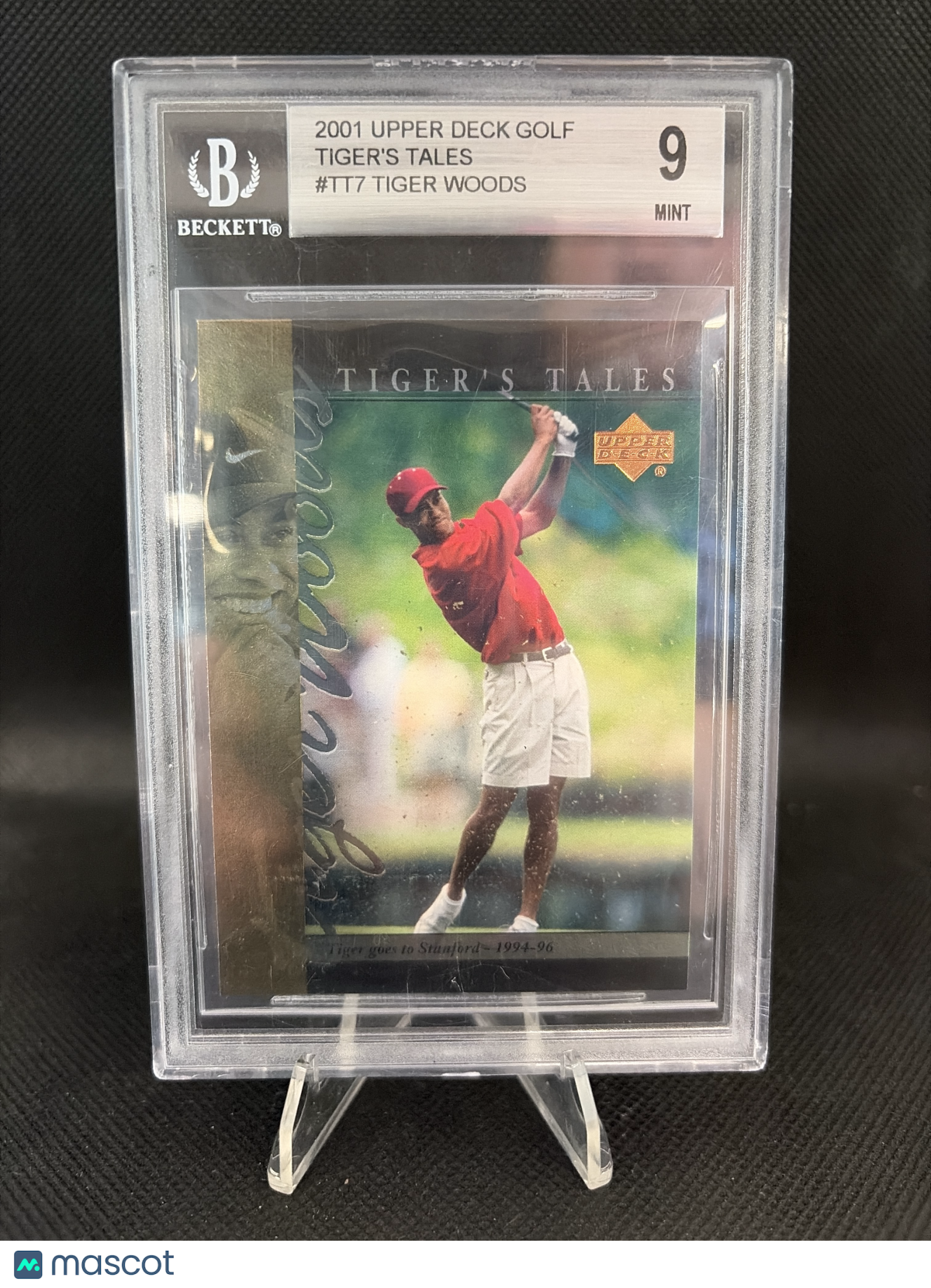 2001 Upper Deck Tiger's Tales Tiger Woods BGS 9