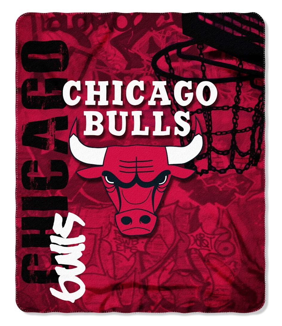Chicago Bulls Hard Knock Design Blanket 50x60"