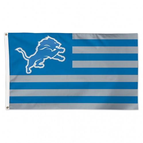 Detroit Lions Deluxe Americana Flag 3x5'