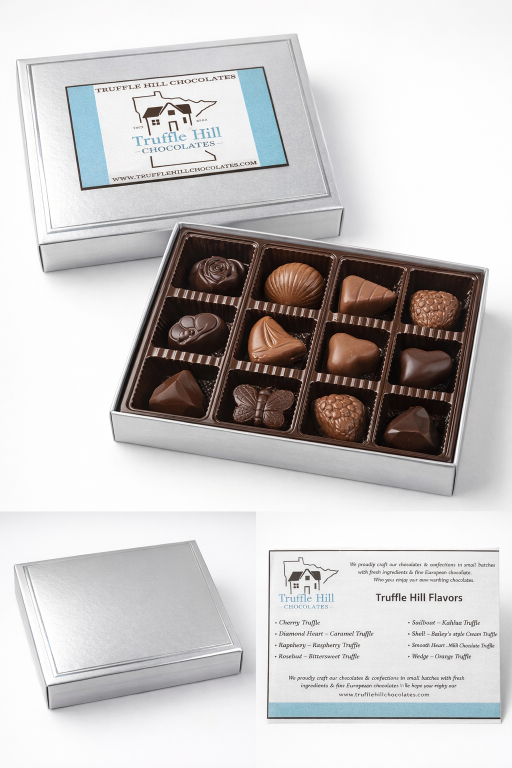 Truffle Hill Chocolates – Artisan Chocolate Truffles | Handcrafted Gourmet Chocolates (9-Piece Gift Box)