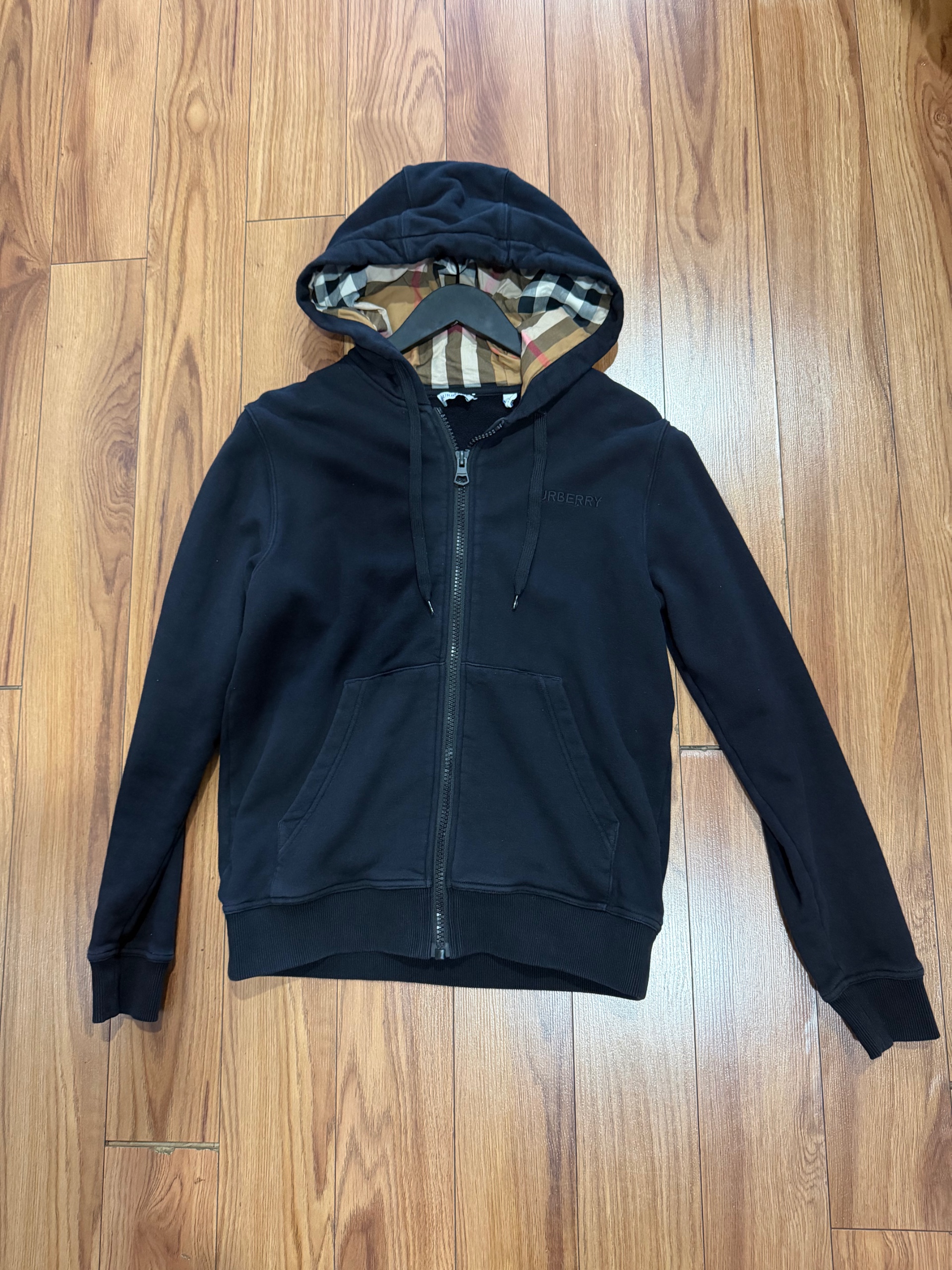 Burberry Men's BLACK Hoodie ( USED ) Copy