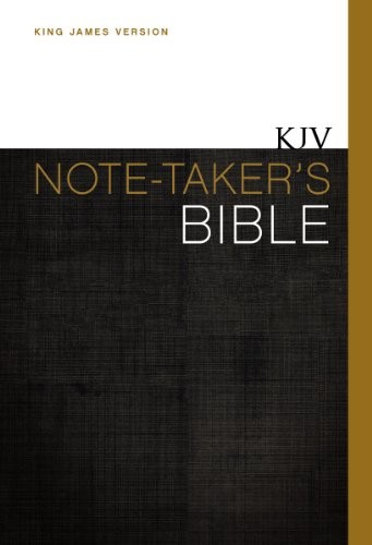 KJV, Note-Taker's Bible, Hardcover, Red Letter Edition by Zondervan