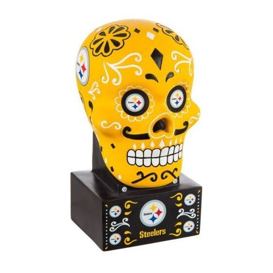 Pittsburgh Steelers Sugar Skull Statue