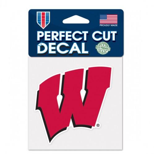 Wisconsin Badgers Perfect Cut Decal 4x4"