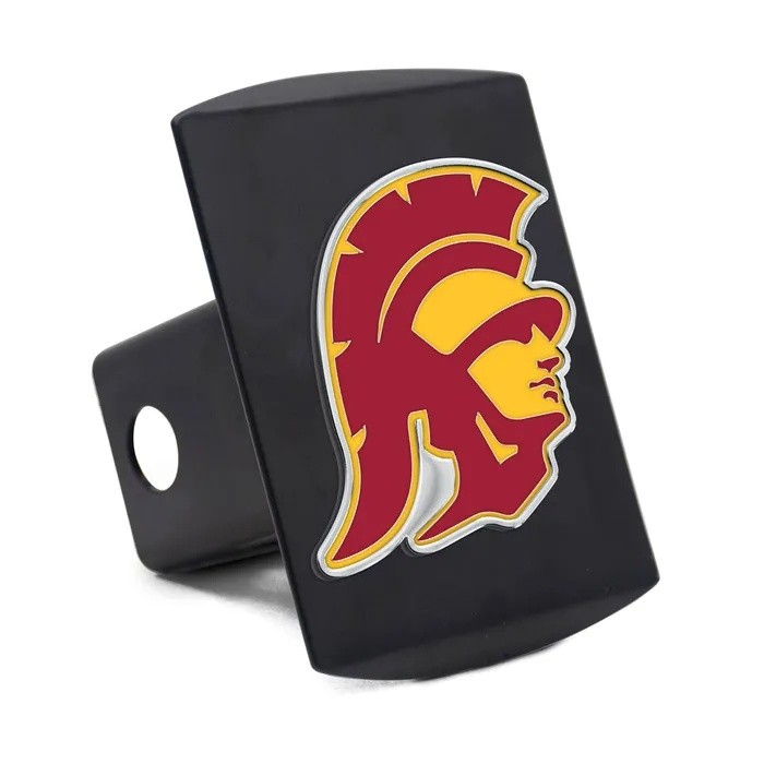 USC Trojans Black Metal Hitch Cover