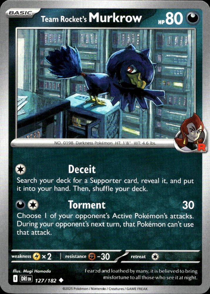 Team Rocket's Murkrow - SV10 127/182