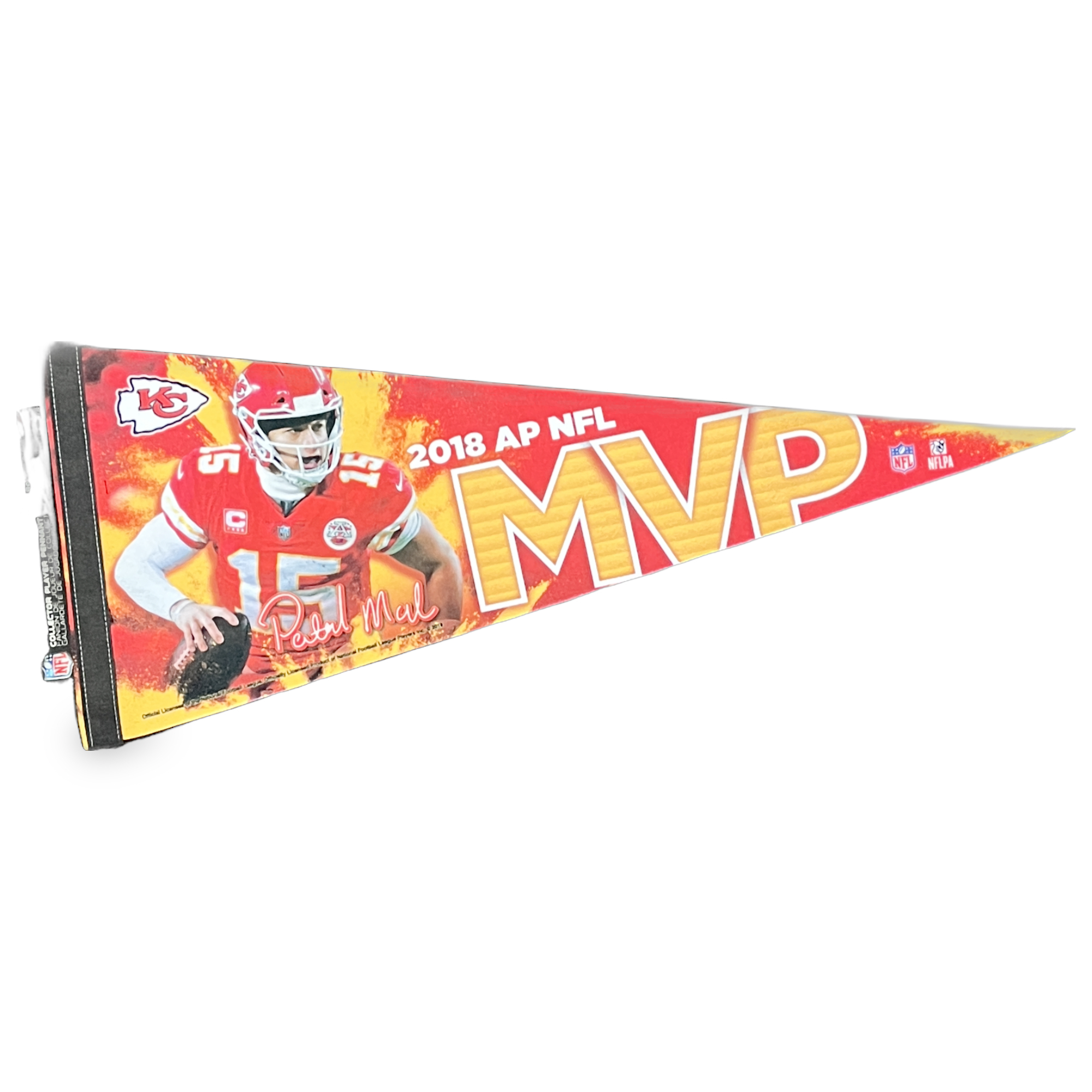 Kansas City Chiefs Patrick Mahomes 2018 MVP Premium Pennant 12x30"