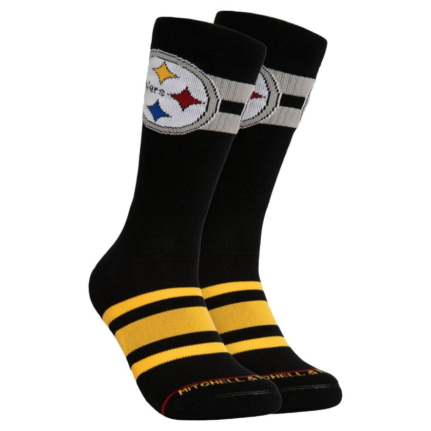Pittsburgh Steelers Retro Mitchell and Ness Lateral Socks