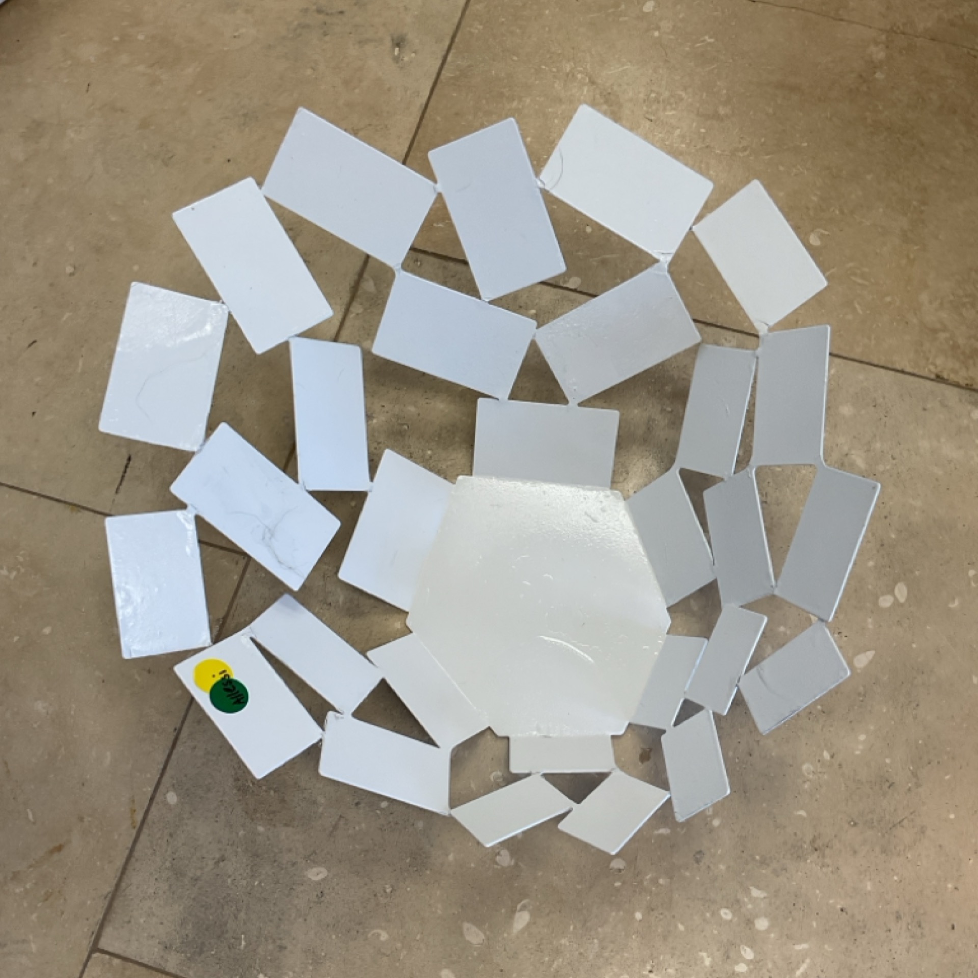 Allessi white metal bowl