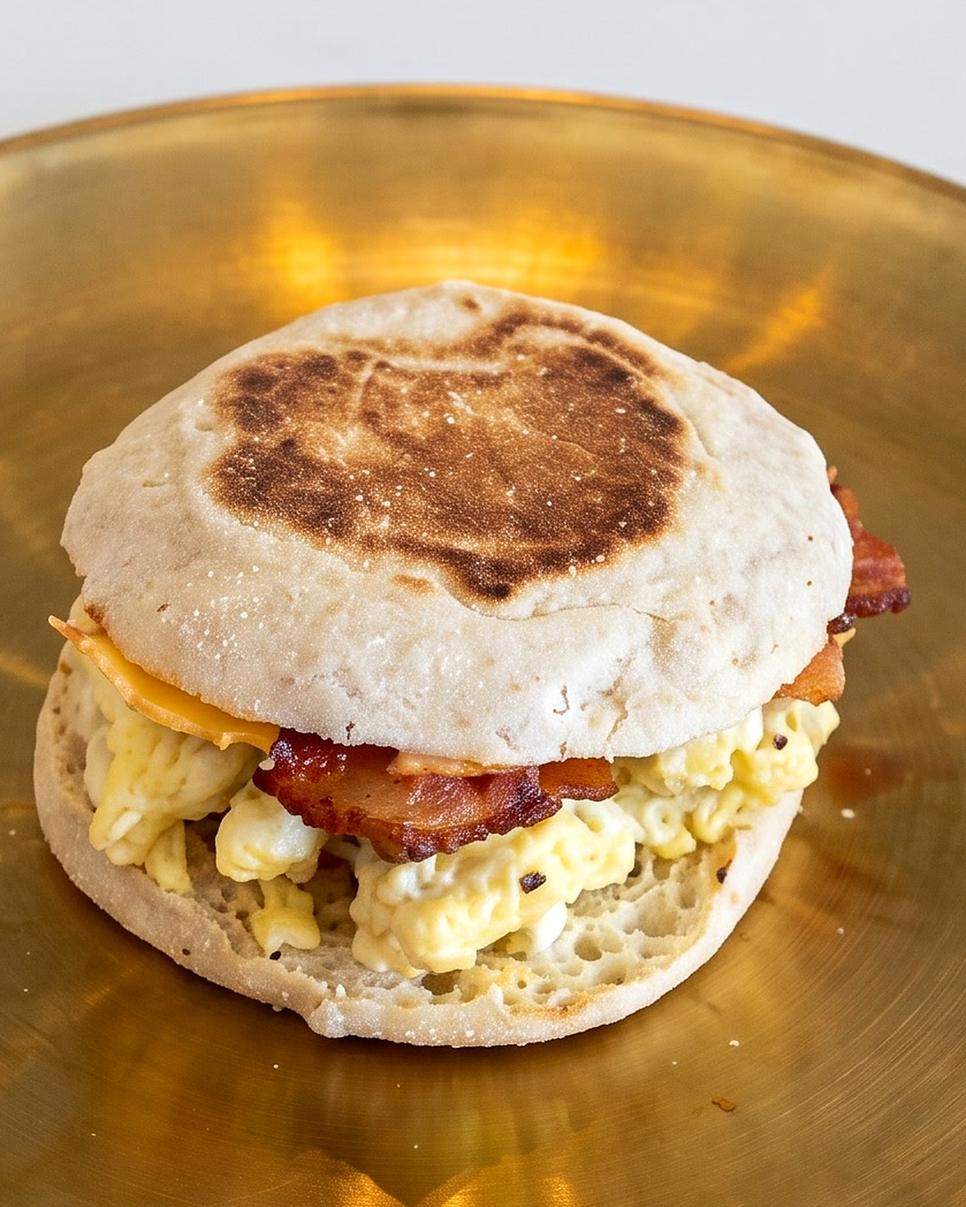 English Muffin Sandwich at BubbleBrew