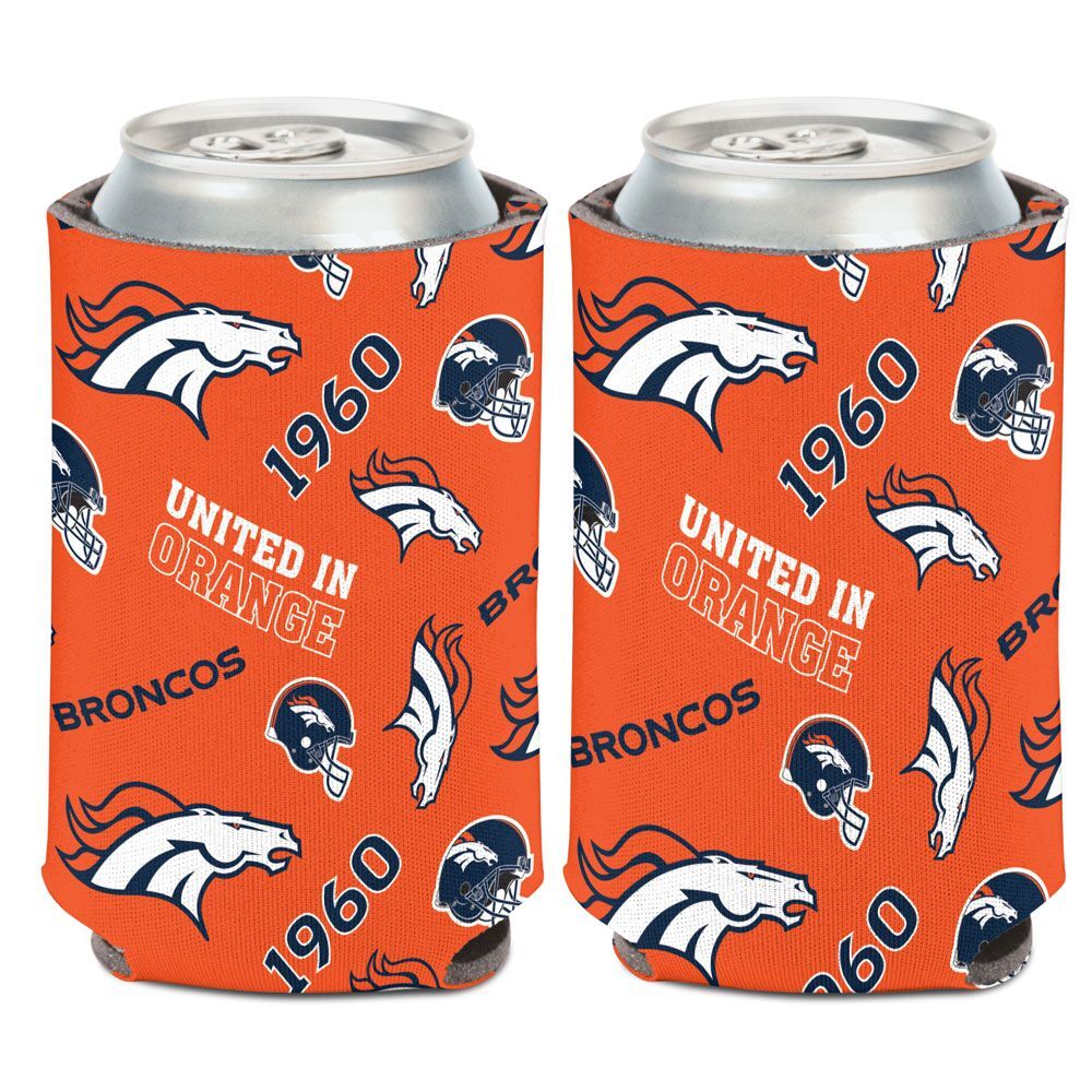 Denver Broncos Scatterprint Can Cooler