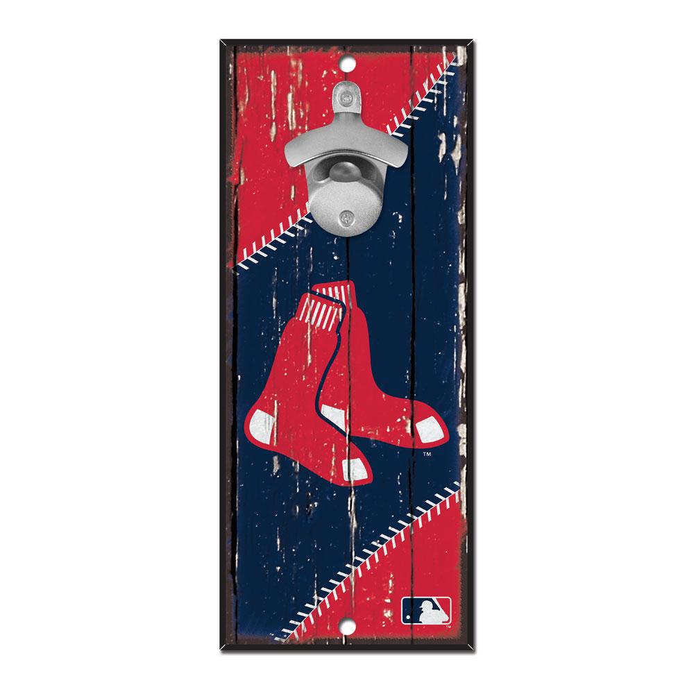 Boston Red Sox Wood Bottle Opener 5x11"