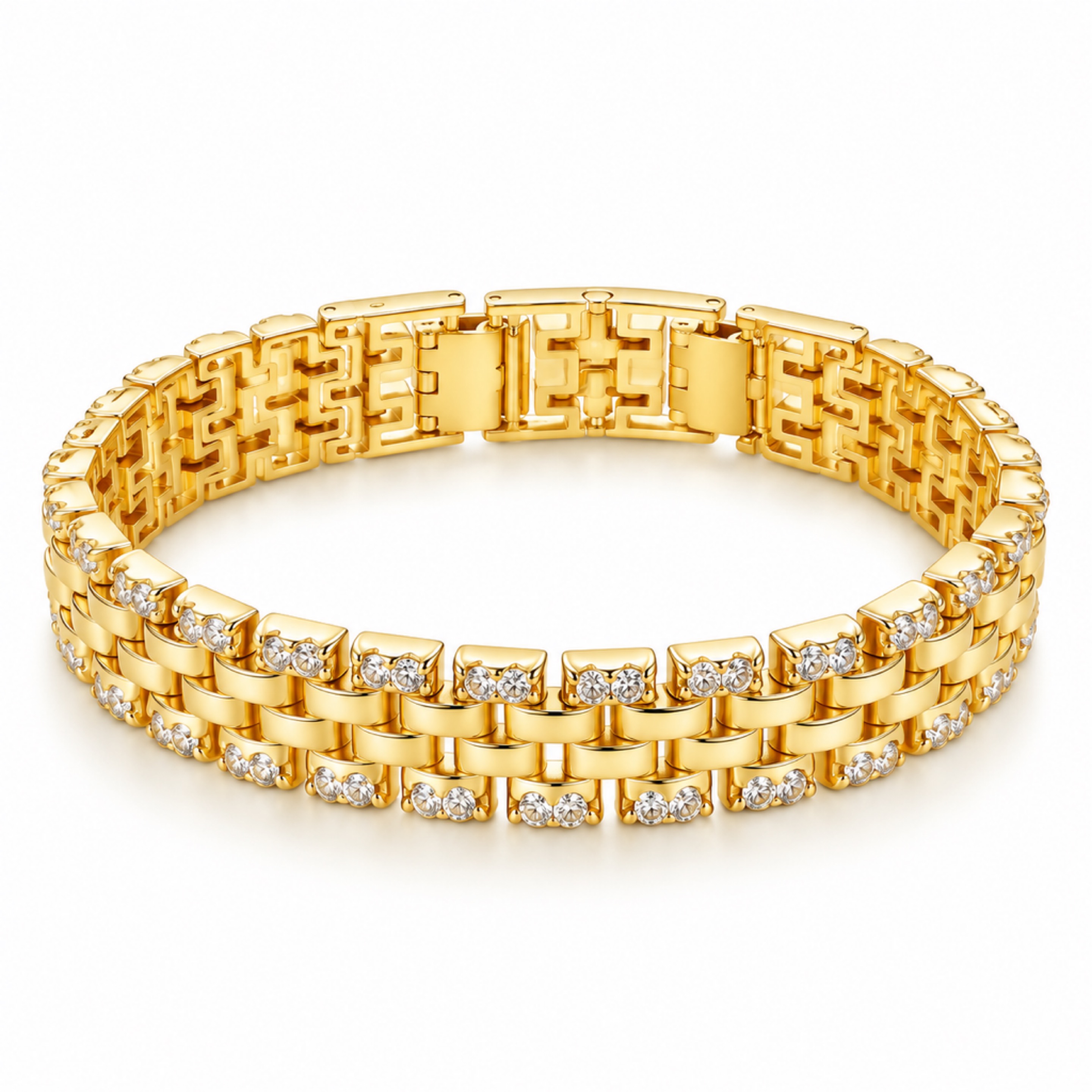 8” Rolex Iced Bracelet 