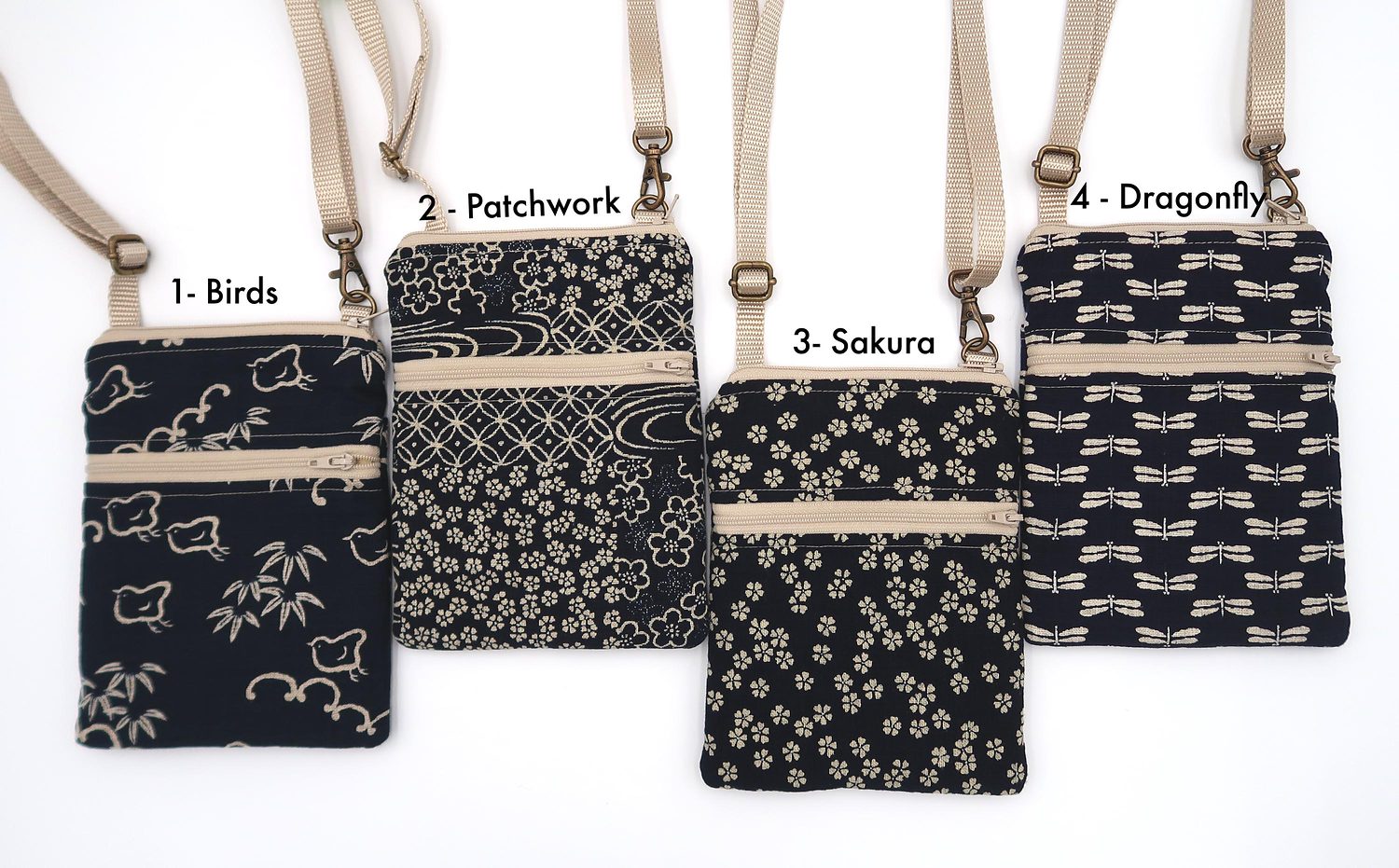 Small Crossbody Bag – Sevenberry Indigo Prints, photo 2 of 11