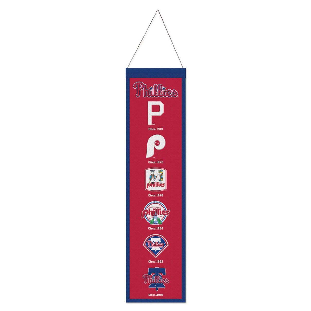 Philadelphia Phillies Wool Evolution Banner 8x32"
