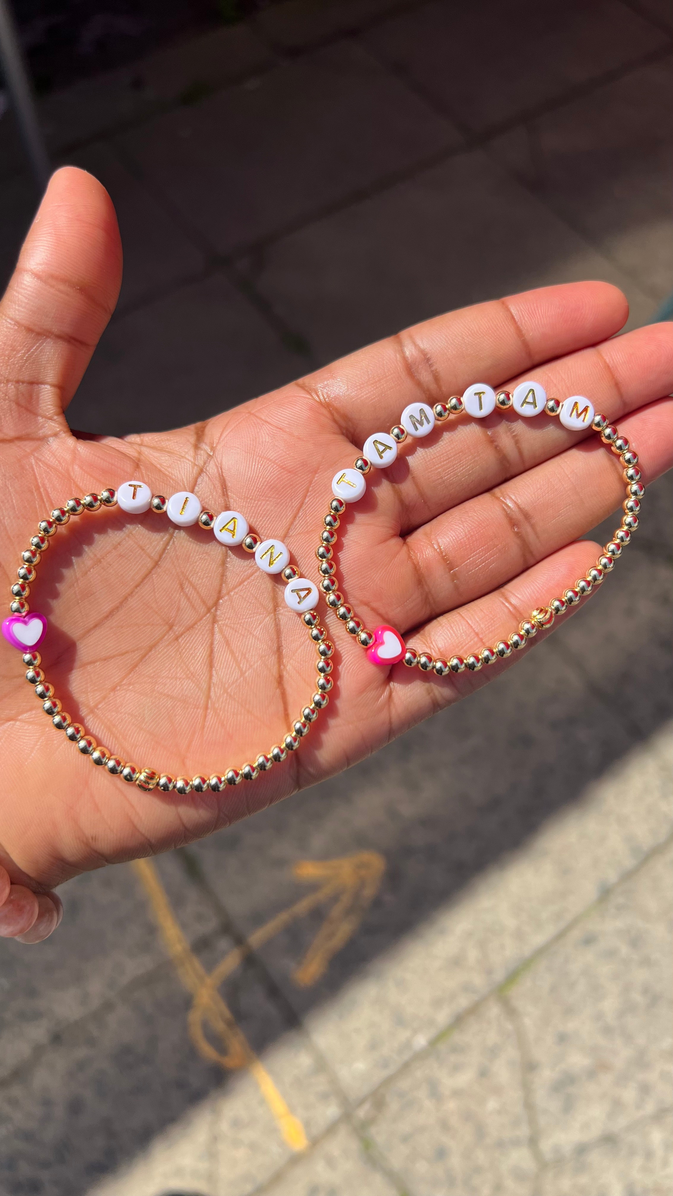 Gold Filled Custom Word Bracelets view 7