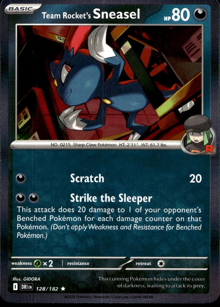 Team Rocket's Sneasel - SV10 128/182
