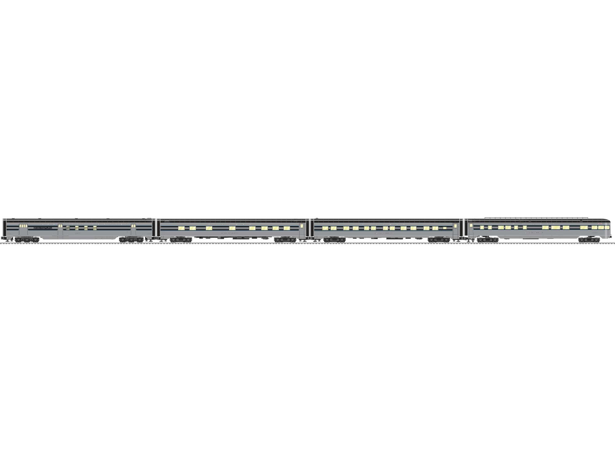 New York Central 20th Century Limited 21" Passenger Car 4 Pack 2327310