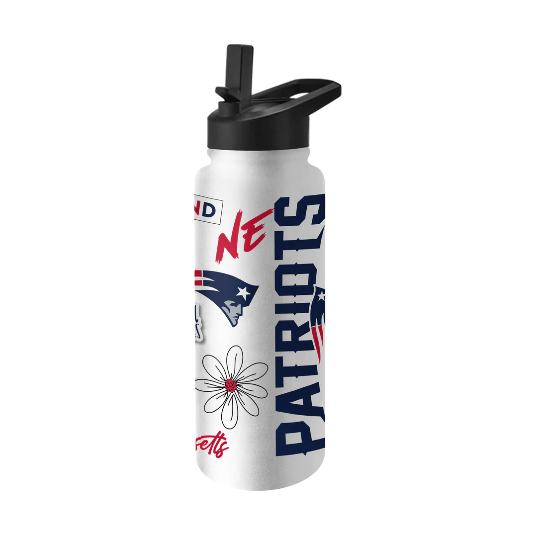 New England Patriots Native Quencher Stainless Steel Bottle 34oz