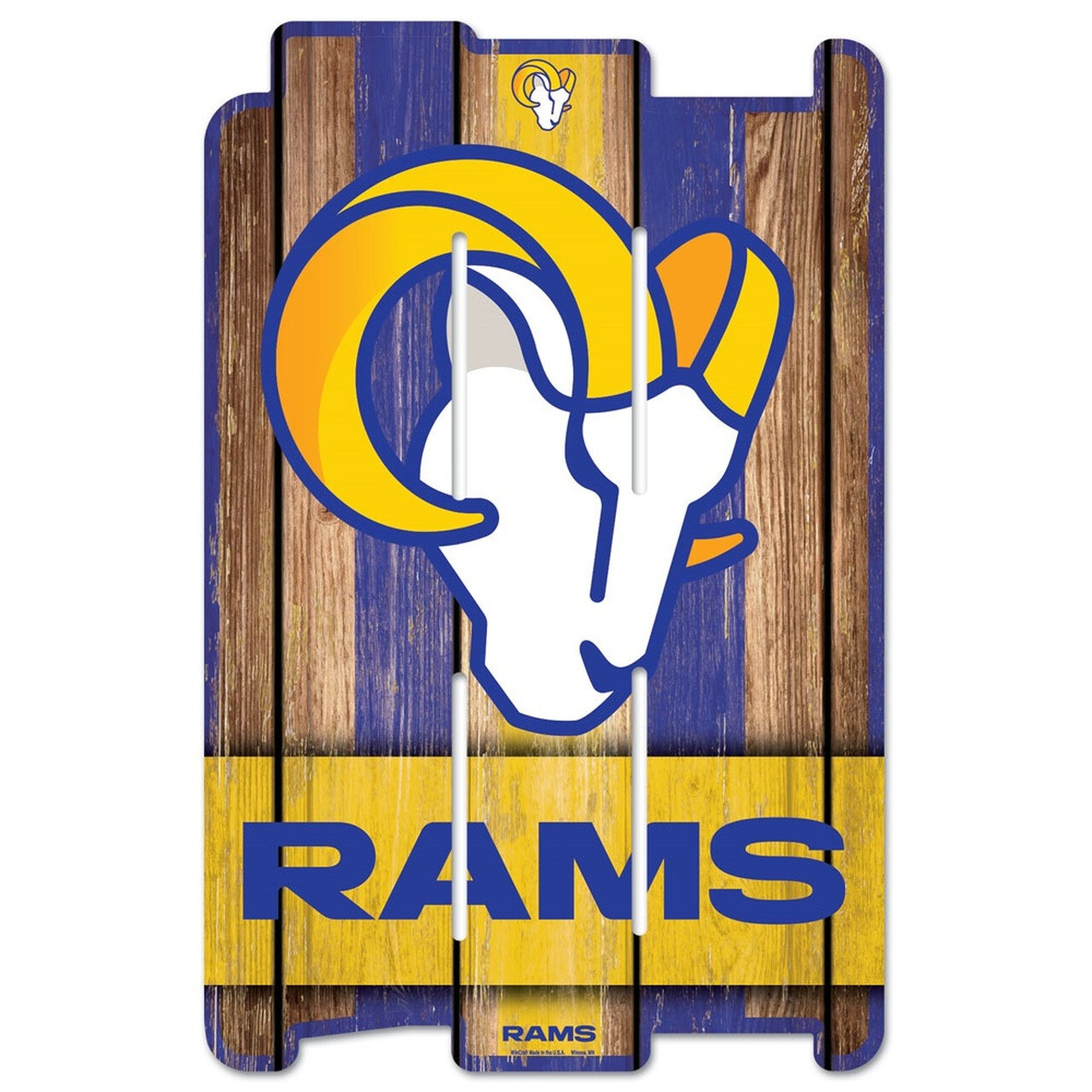 Los Angeles Rams Wood Plank Sign 11x17"