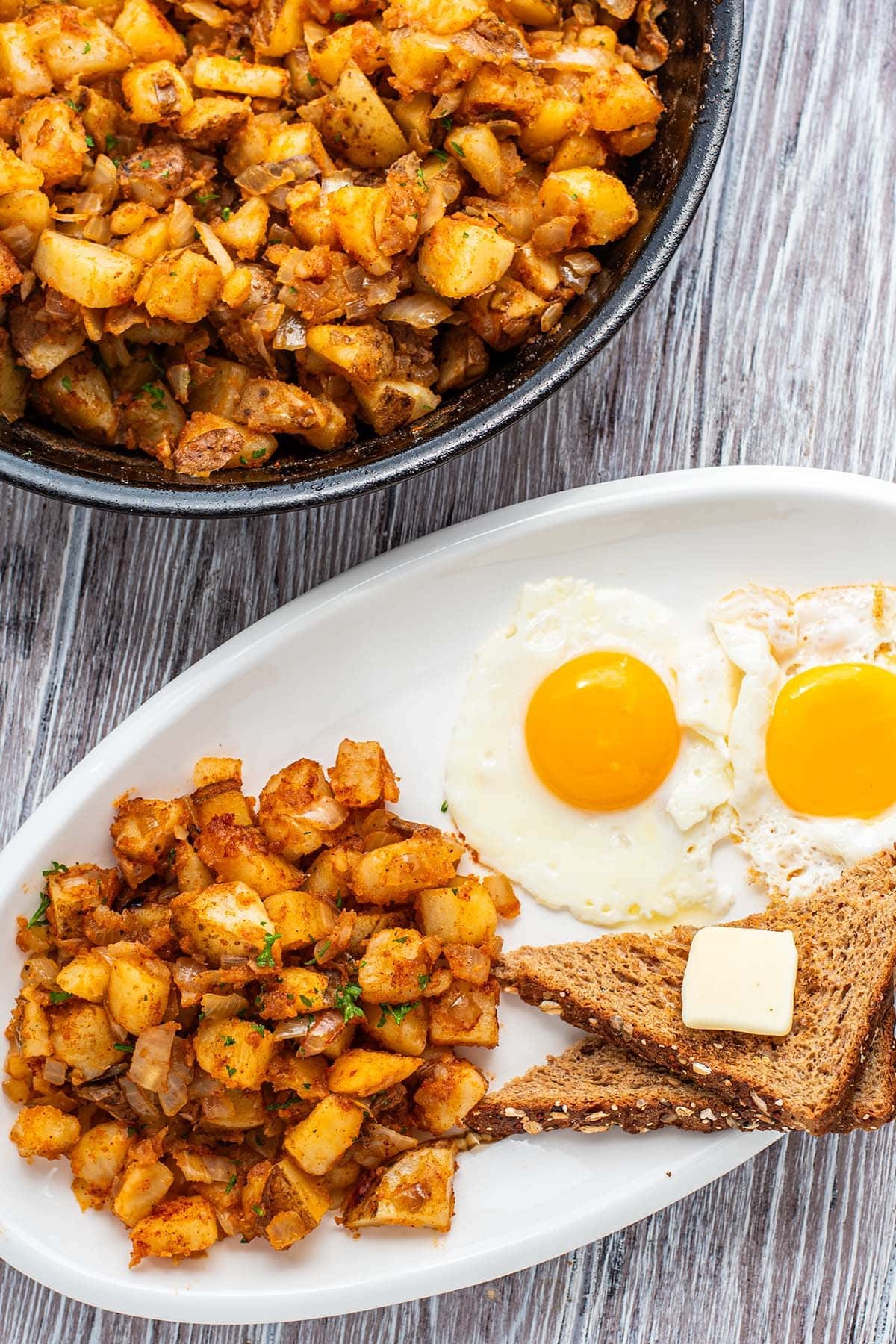 2 Eggs & Home Fries (Platter)