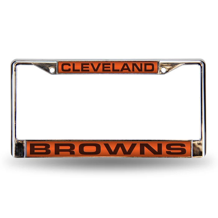 Cleveland Browns Laser Chrome License Plate Frame
