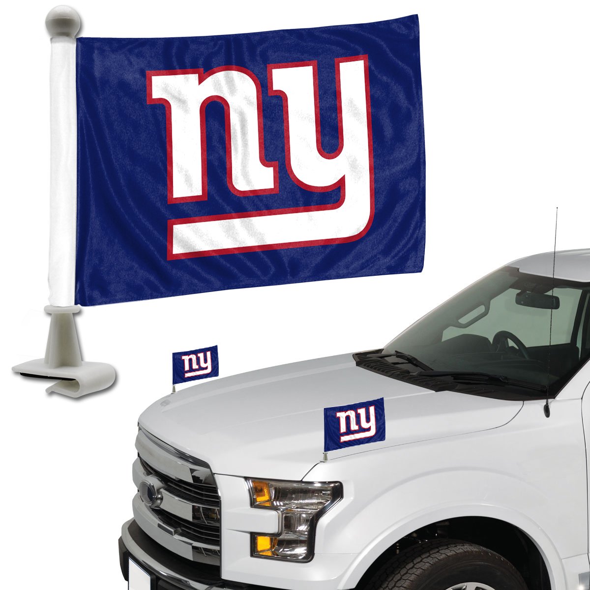 New York Giants Ambassador Car Flags Set