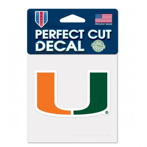 Miami Hurricanes Perfect Cut Color Decal 4x4"