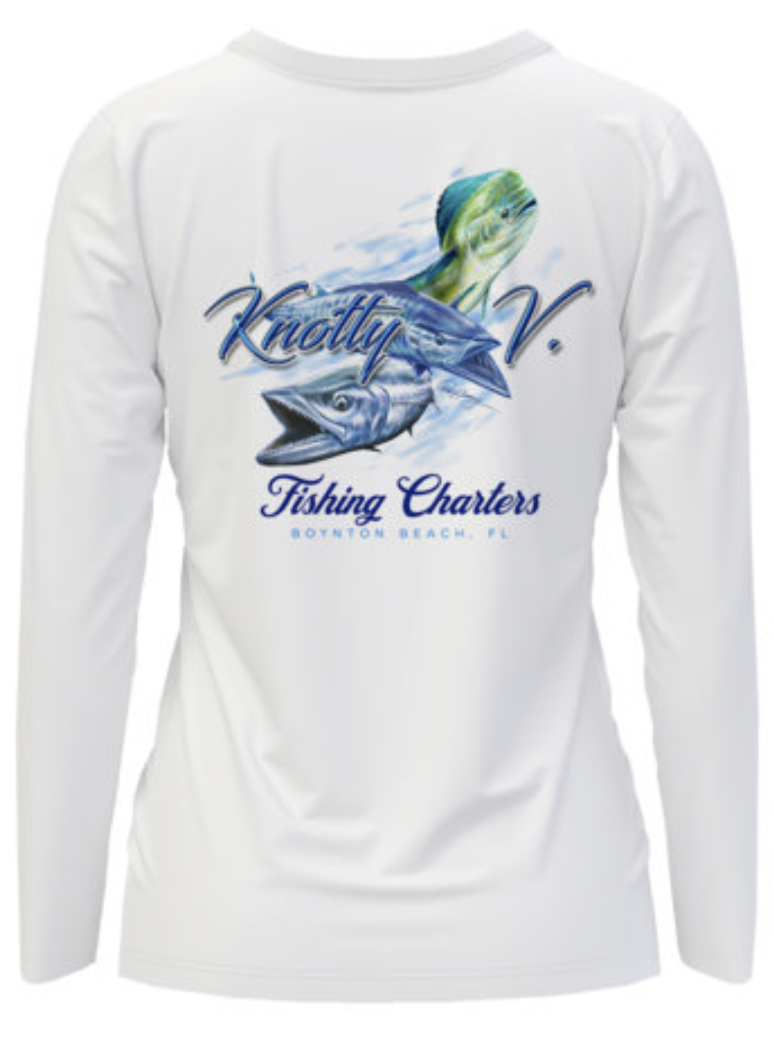 "Knotty V" Women's UPF 50 Quick Dry Long Sleeve Shirt