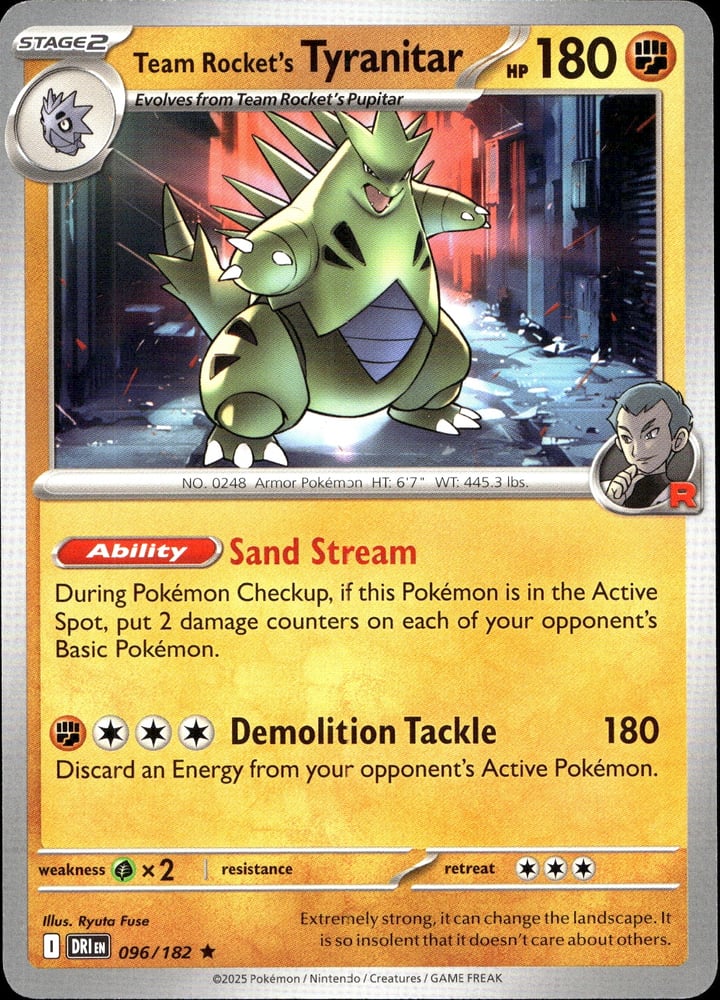 Team Rocket's Tyranitar - SV10 96/182