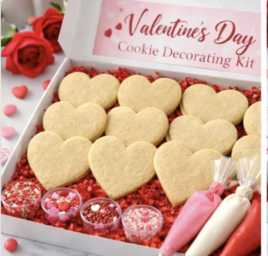 Valentine's Day Cookie Decorating Boxes Pack of 12