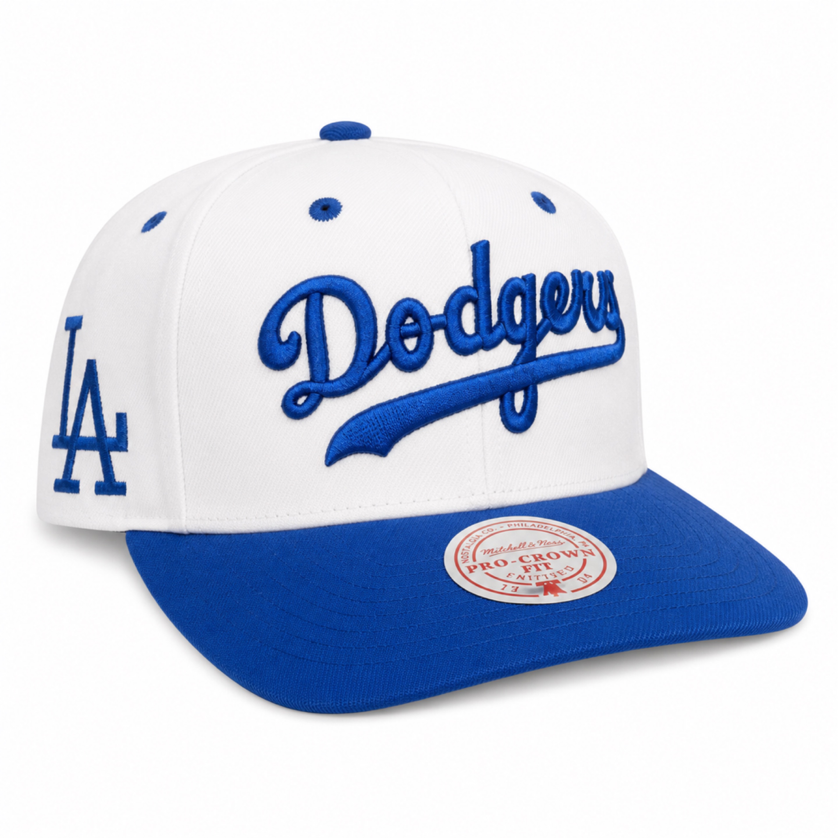 Los Angeles Dodgers Cooperstown Mitchell and Ness Evergreen Pro Crown Snapback Hat
