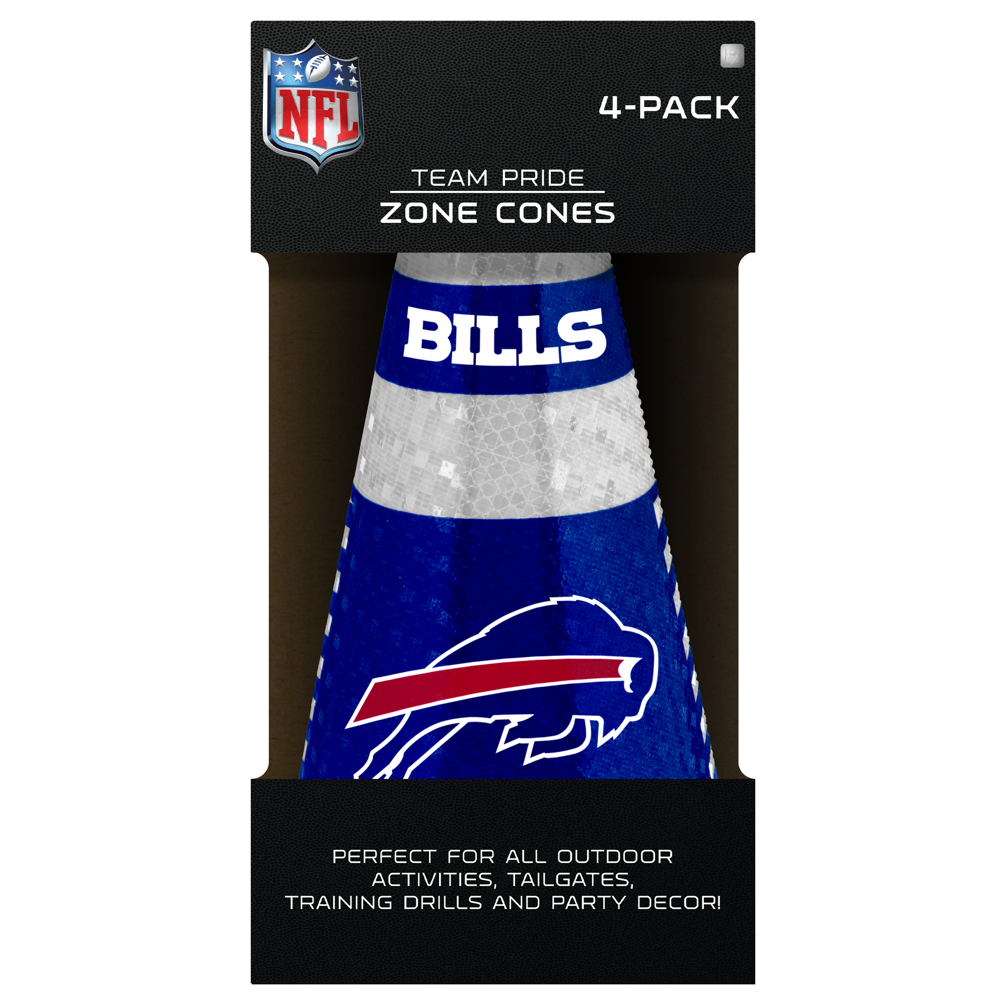 Buffalo Bills Party Zone Cones 4 Pack