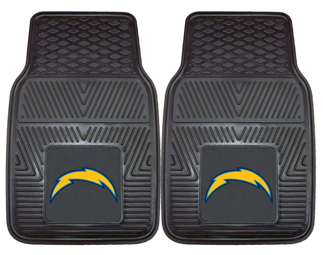 Los Angeles Chargers Heavy Duty 2 Piece Vinyl Car Mats
