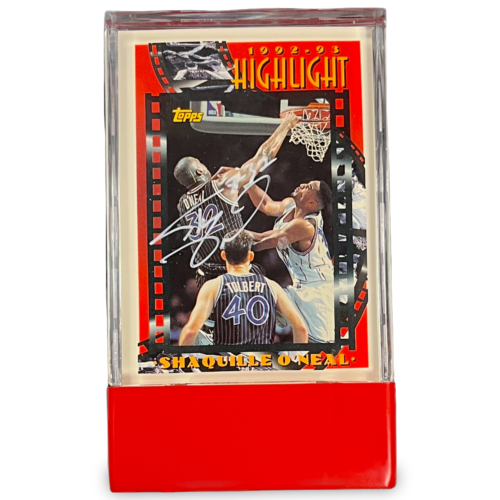 Orlando Magic Shaquille O'Neal Autographed 1992-93 Topps Highlight Rookie Card LE/1000