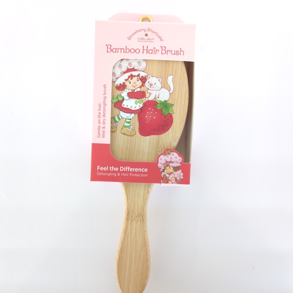 Celavi Strawberry Shortcake Bamboo Hair Brush